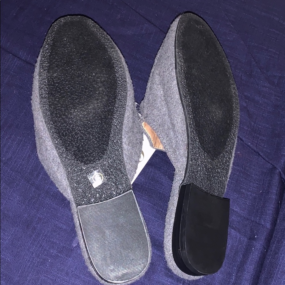 Soft Wool Grey Mules - Picture 2 of 2